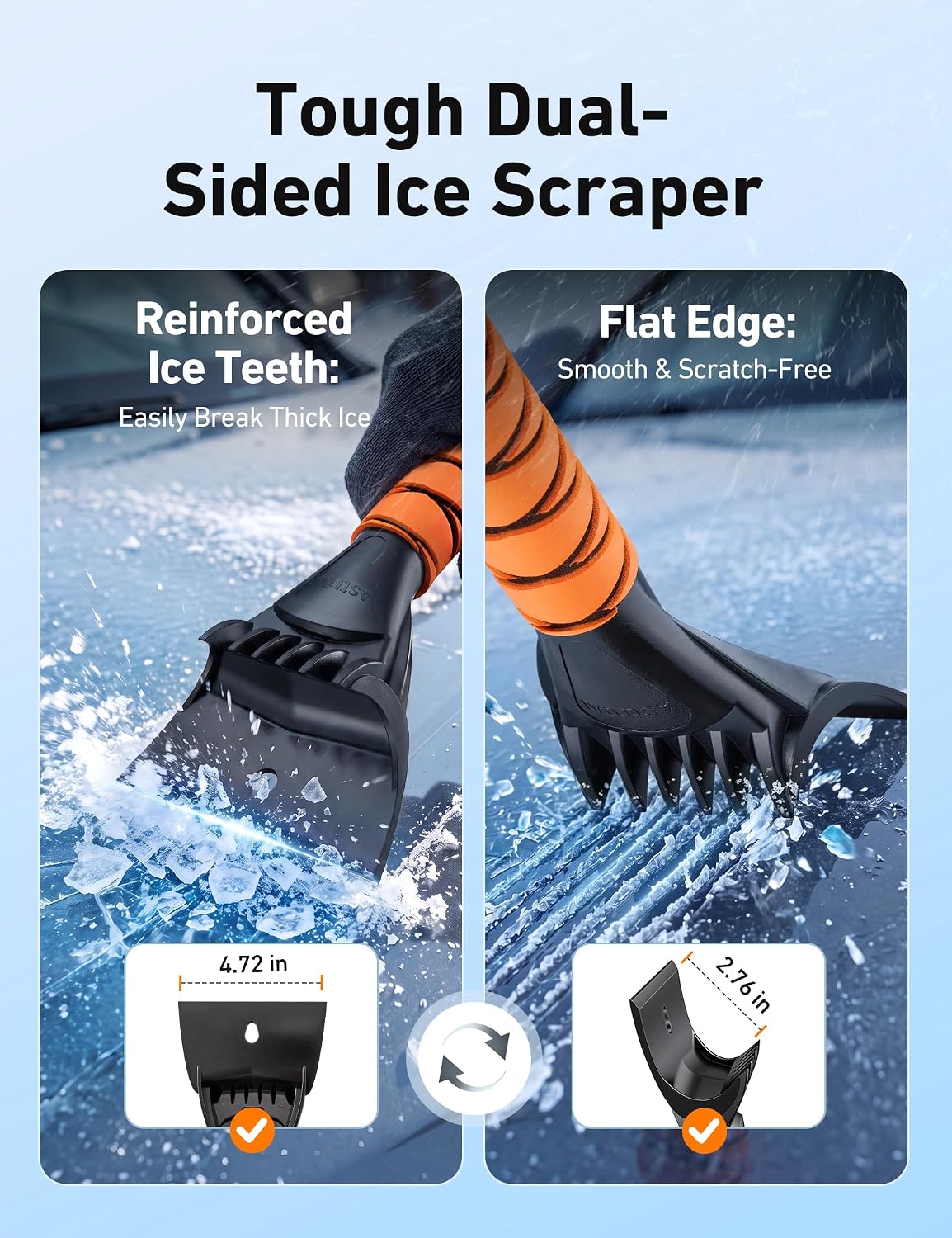 Thumbnail 6 de AstroAI Snow Brush and Ice Scraper, 27-Inch