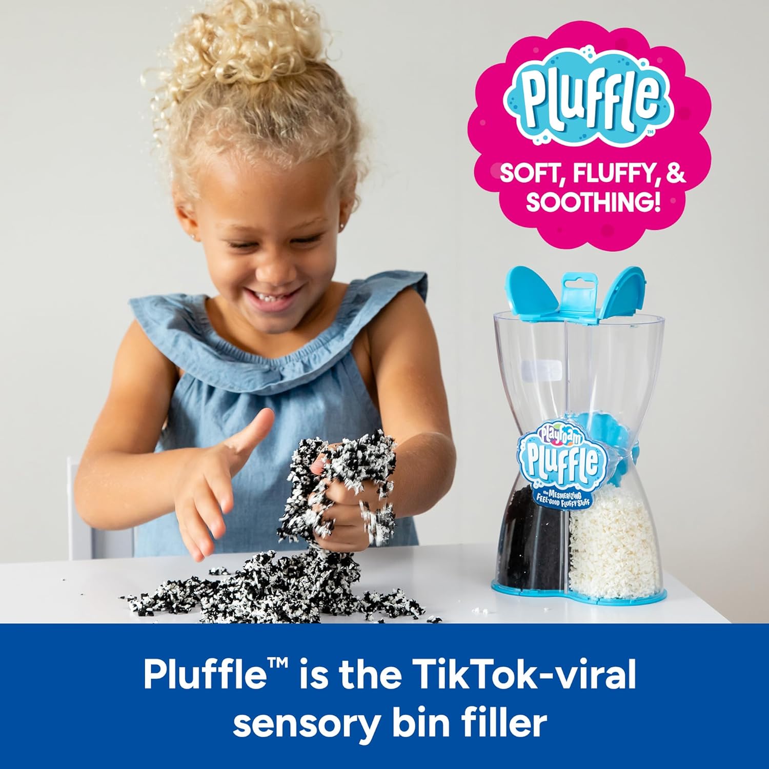 Thumbnail 1 de Learning Resources Playfoam Pluffle Twist Bianco e Nero – Gioco sensoriale che non si secca mai