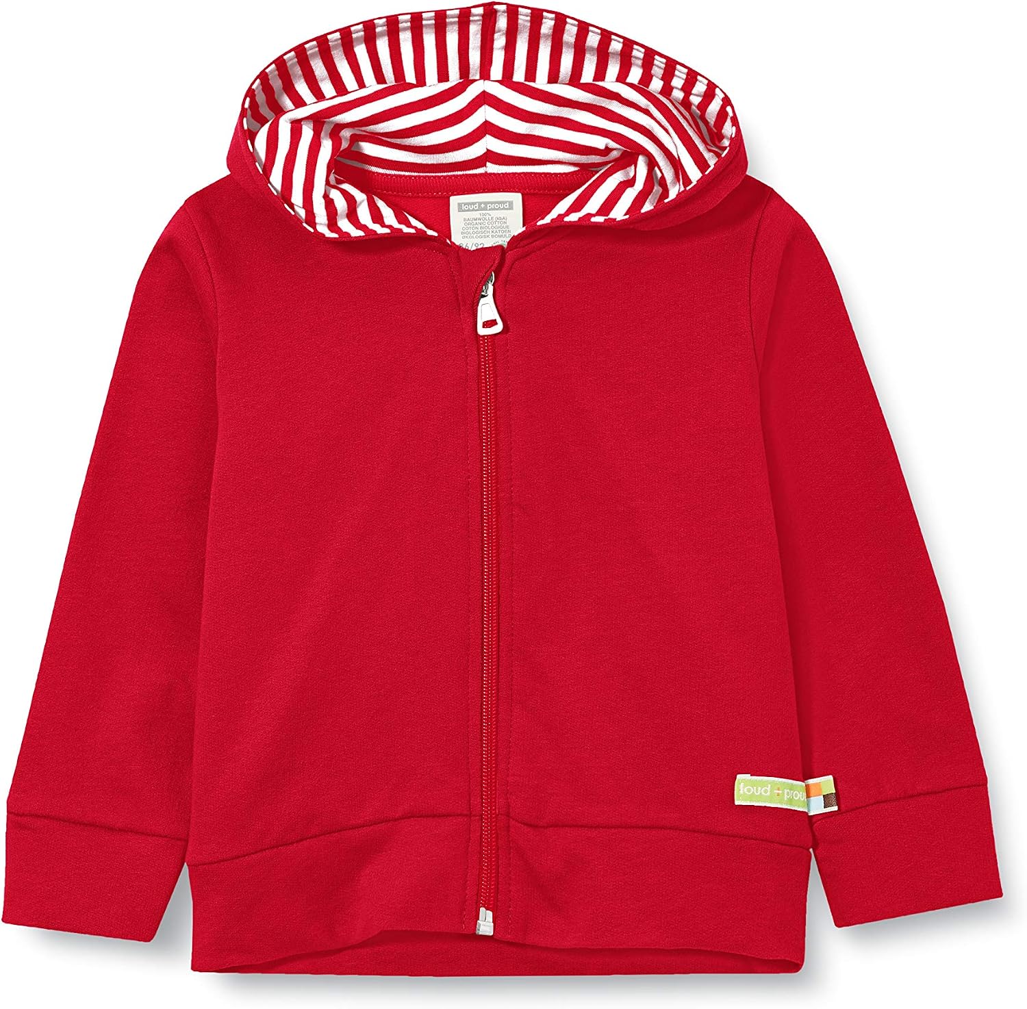 Thumbnail 6 de loud + proud Unisex Kinder Kapuzenjacke, GOTS-zertifiziert – nachhaltige Bio-Baumwolle