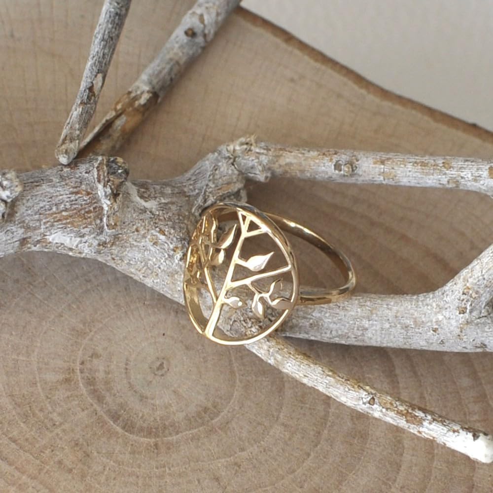 Thumbnail 3 de Les Poulettes Bijoux - Bague Plaqué Or Arbre de Vie