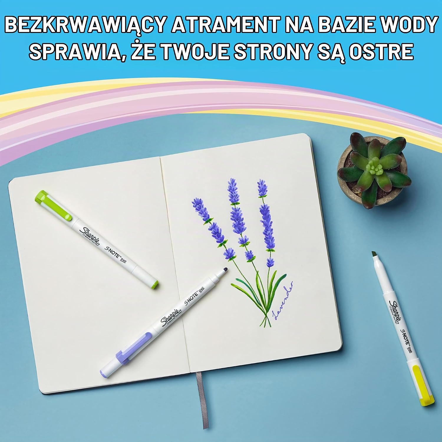 Thumbnail 4 de Sharpie S-Note Duo – dwustronne zakreślacze i markery, 16 pastelowych kolorów