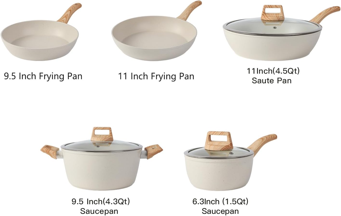 Thumbnail 1 de 16-Piece Nonstick Pots and Pans Set ⚡