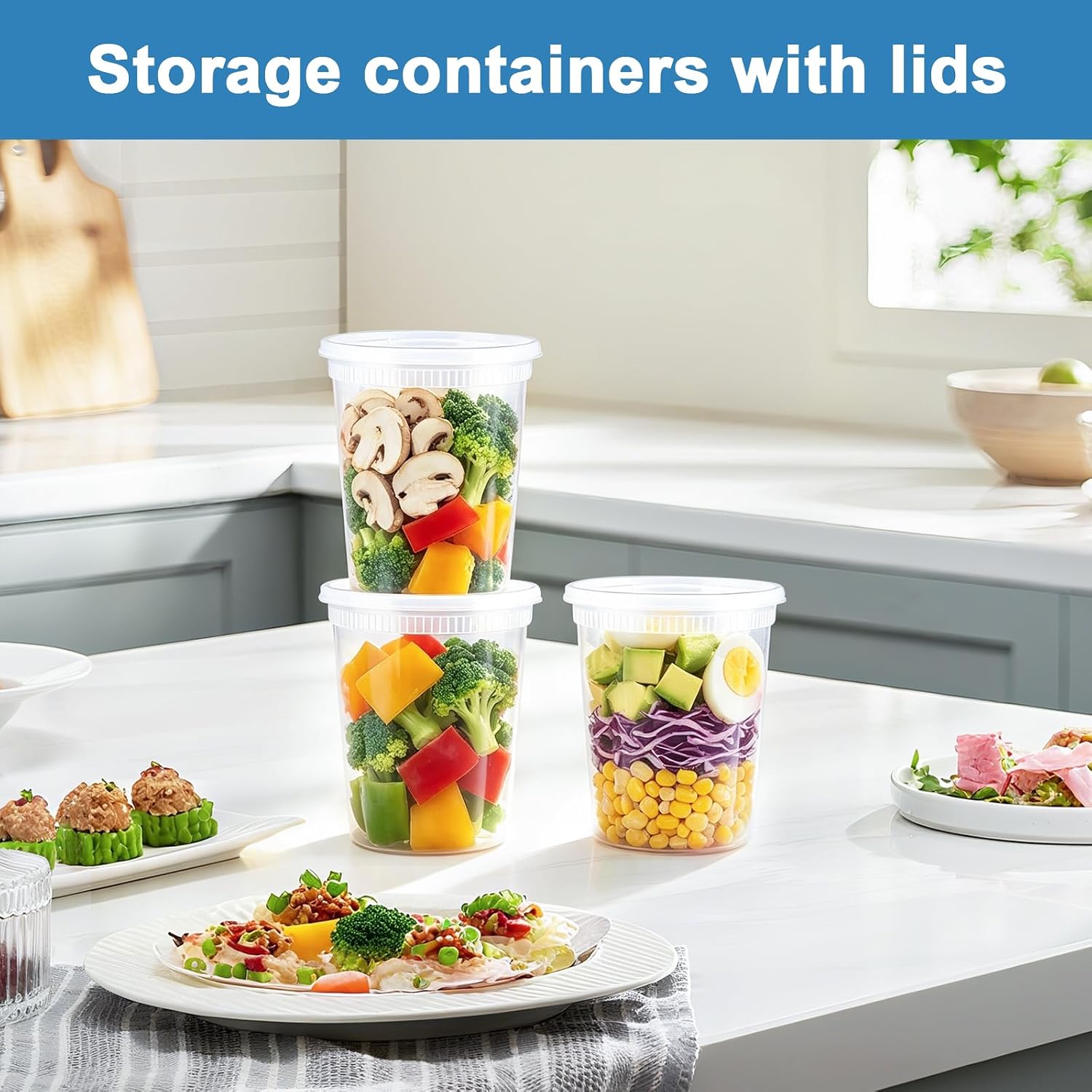 Detalle 2 de Lamosi deli containers 32 oz