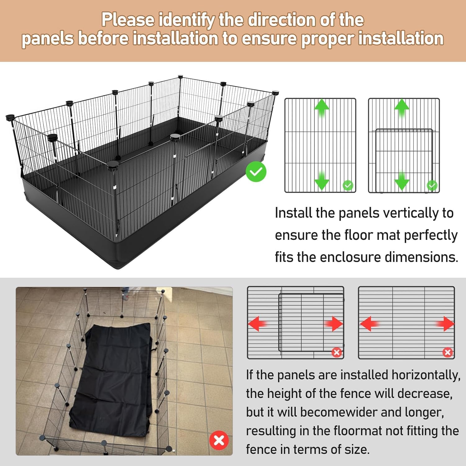 Detalle de Aystkniet Rabbit Run: All-in-One Playpen for Small Pets