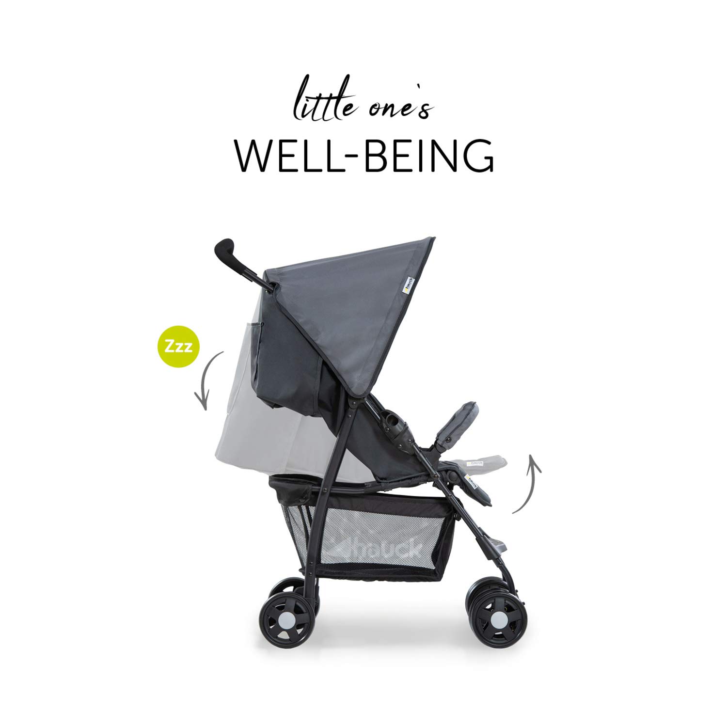 Thumbnail 6 de hauck Buggy Sport, Charcoal Stone – Leichter Reisebuggy mit Liegefunktion und großzügigem Stauraum