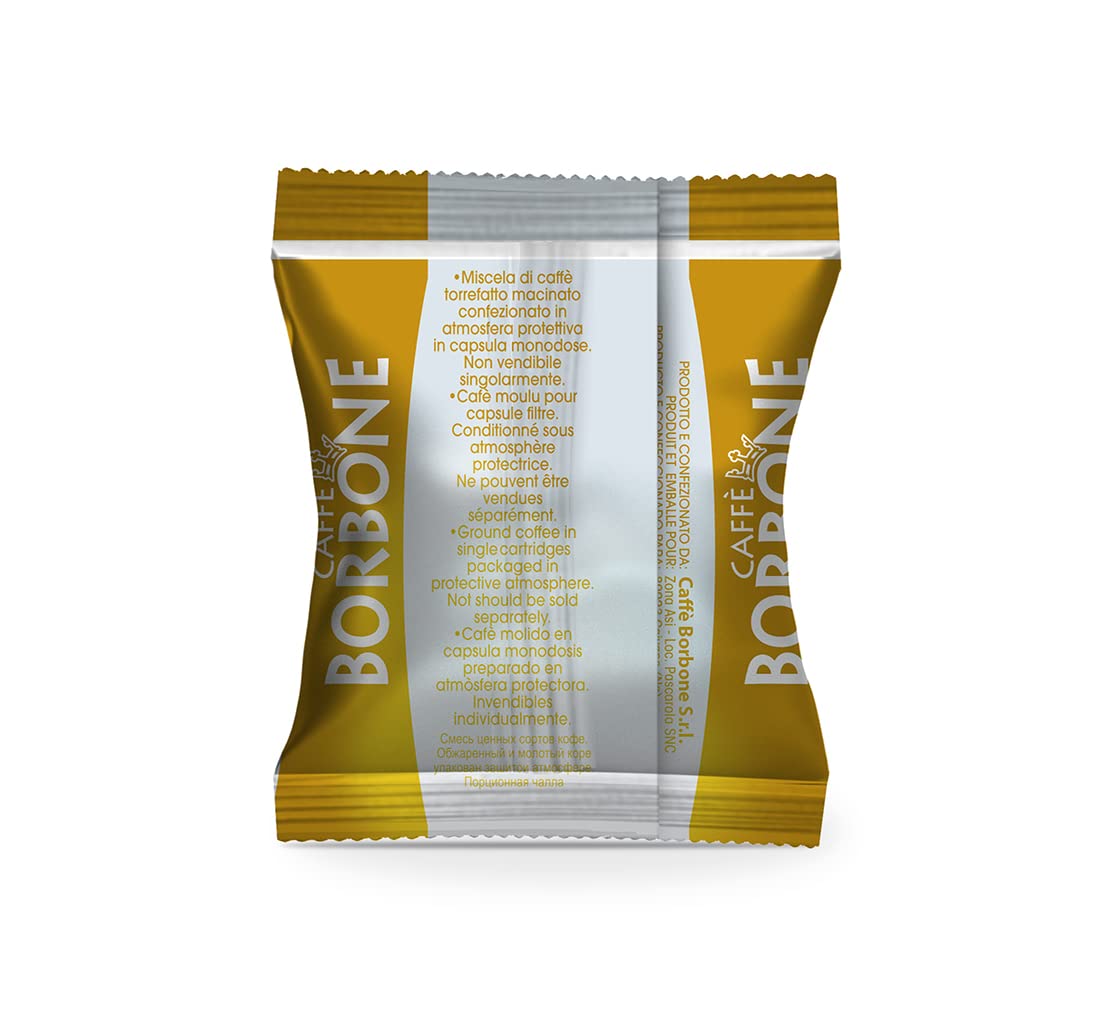 Detalle de Caffè Borbone Respresso Gold-Kaffeemischung – 50 Kapseln, kompatibel mit Nespresso® Haushalts-Espressomaschinen