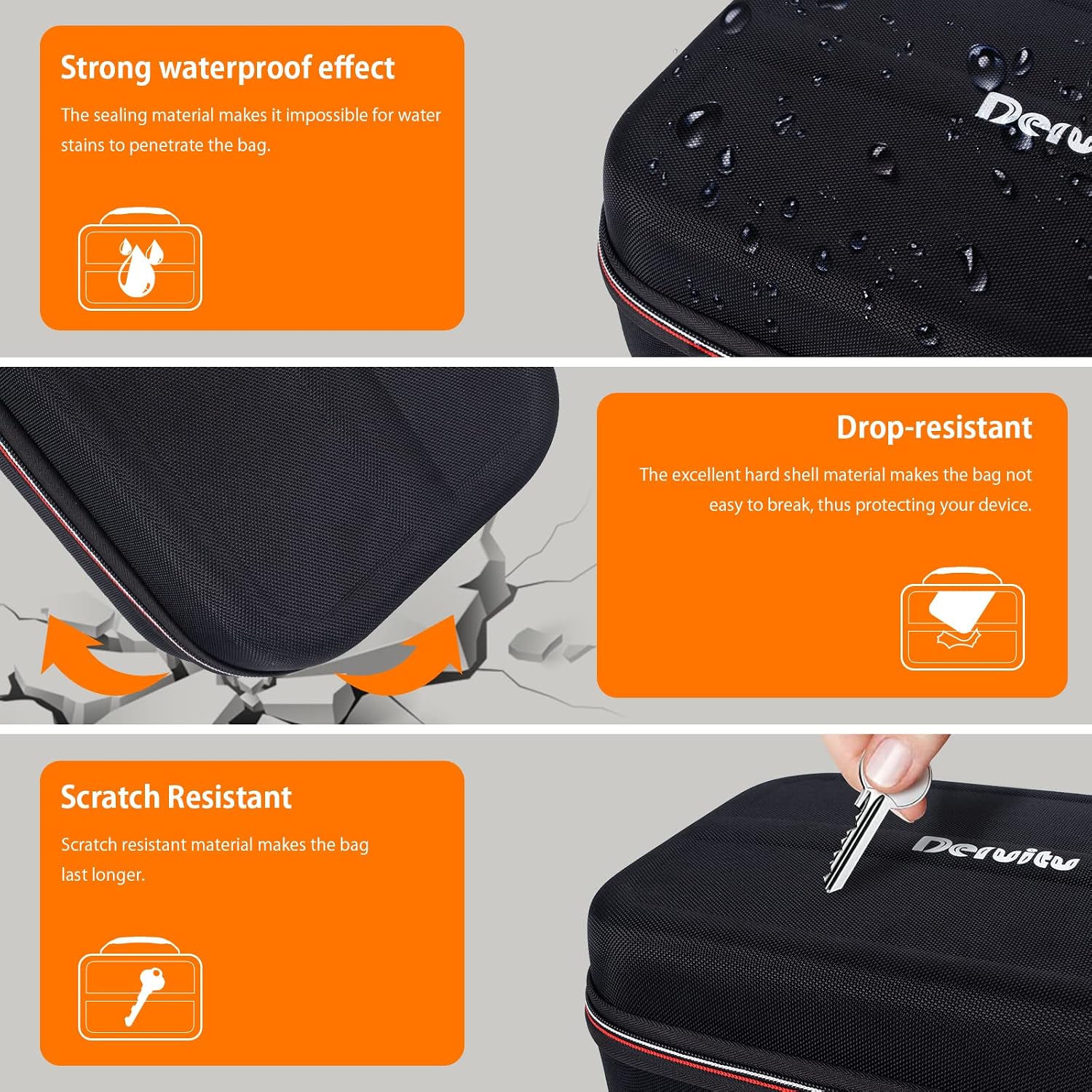 Detalle de Deruitu Carrying Case for Nintendo Switch, holds 18 games