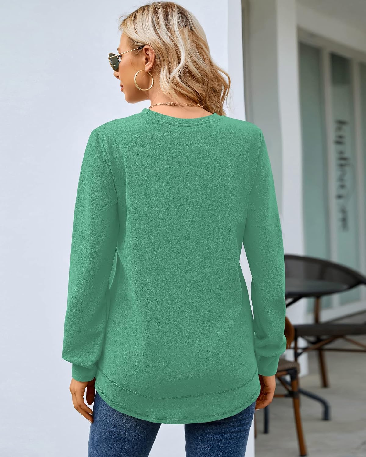 Detalle de MOLERANI Women's Tunic Sweatshirt, 90% Polyester