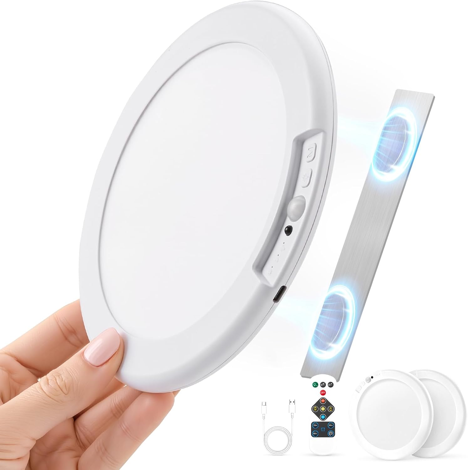 Detalle de Combuh Motion Sensor Ceiling Light, 2-Pack