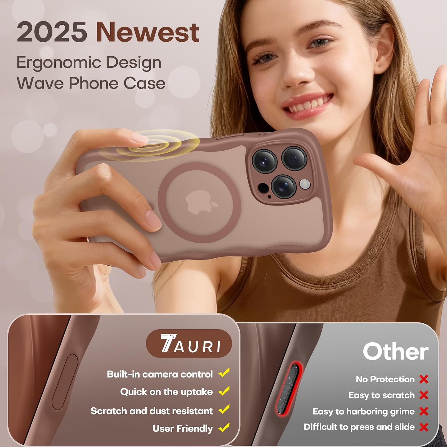 Detalle 2 de TAURI MagSafe iPhone 16 Pro Max case