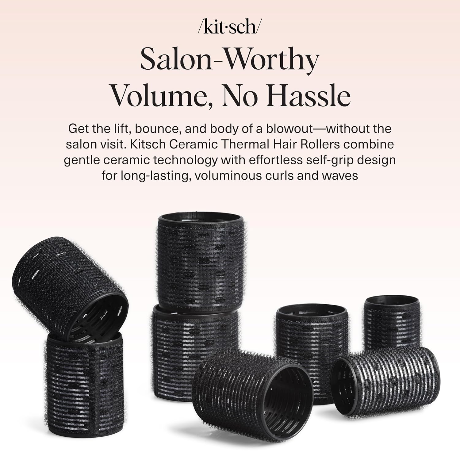 Detalle 2 de Kitsch Ceramic Thermal Hair Rollers 8pc ๐โ