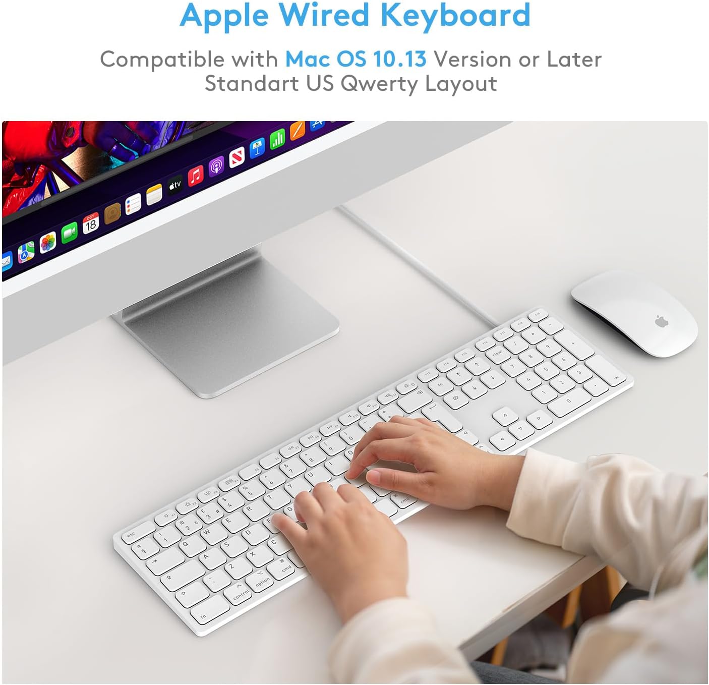 Thumbnail 5 de Wired Full-Size Keyboard for Mac OS with Numeric Keypad