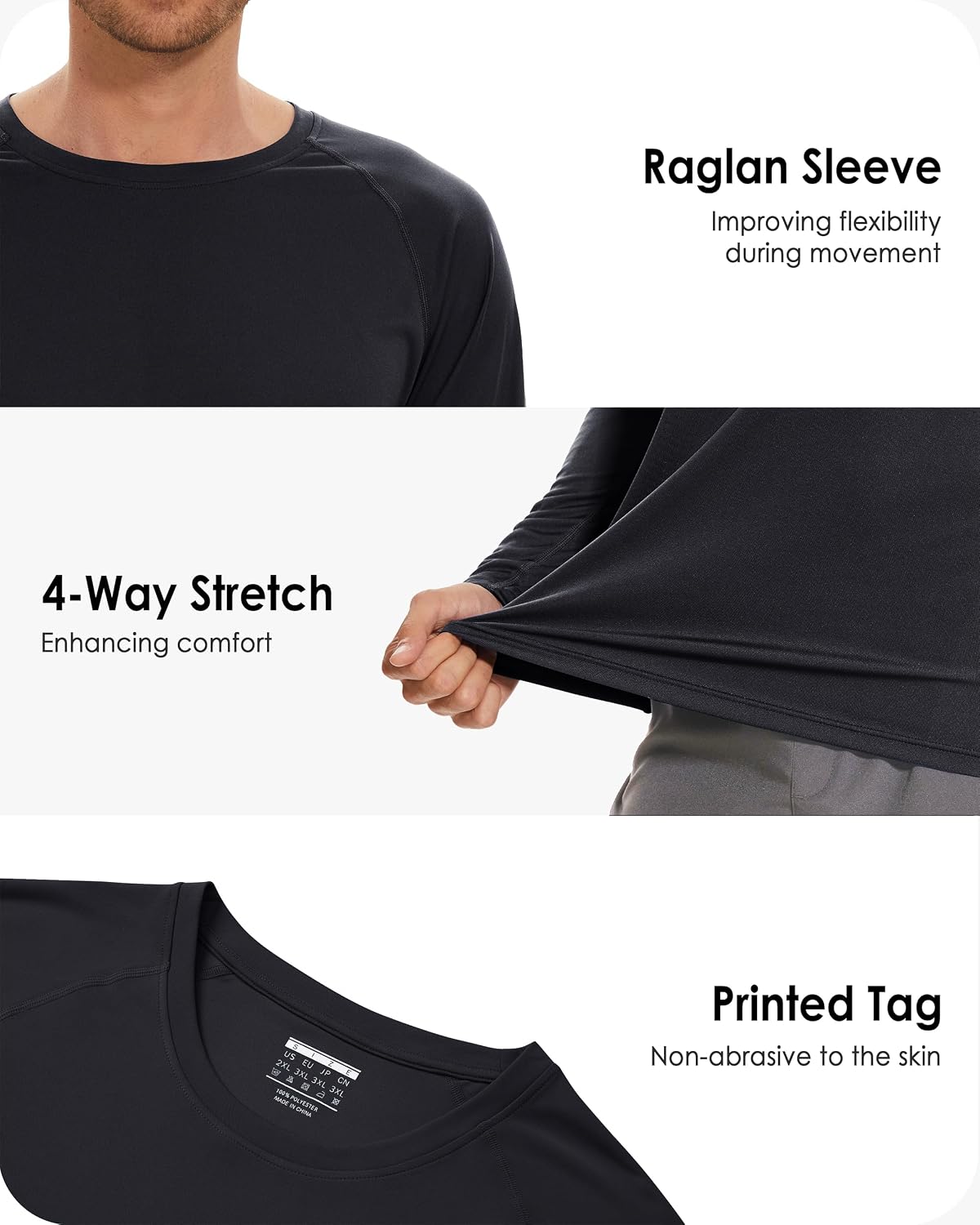 Thumbnail 5 de Boladeci Men's Rash Guard, UPF 50+ Long-Sleeve Quick-Dry Swim Shirt