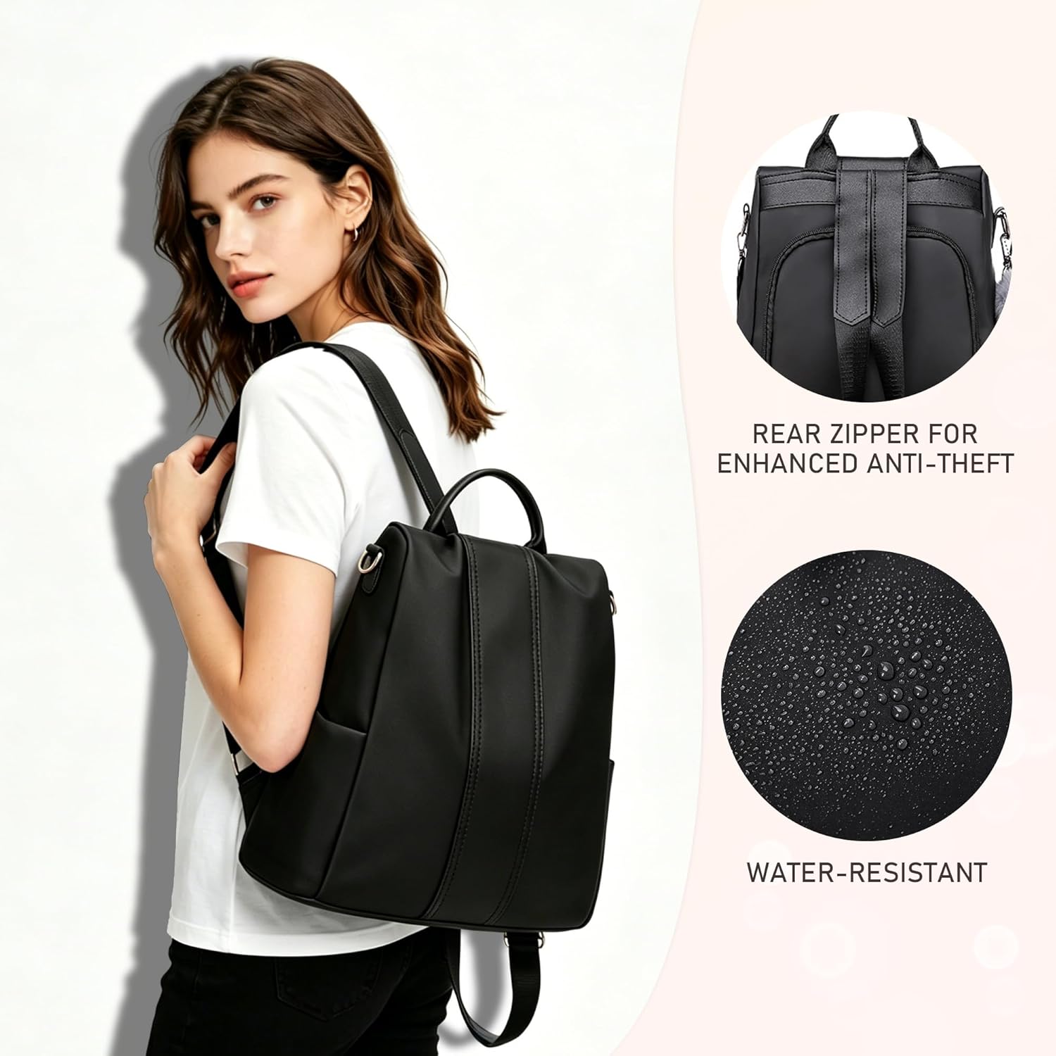 Detalle de shepretty Anti Theft Travel Rucksack
