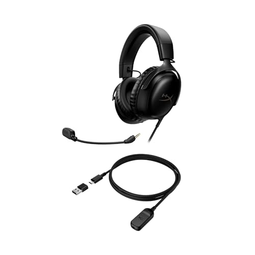 Detalle de HyperX Cloud III – Wired Gaming Headset: PC, PS5, Xbox Series X|S