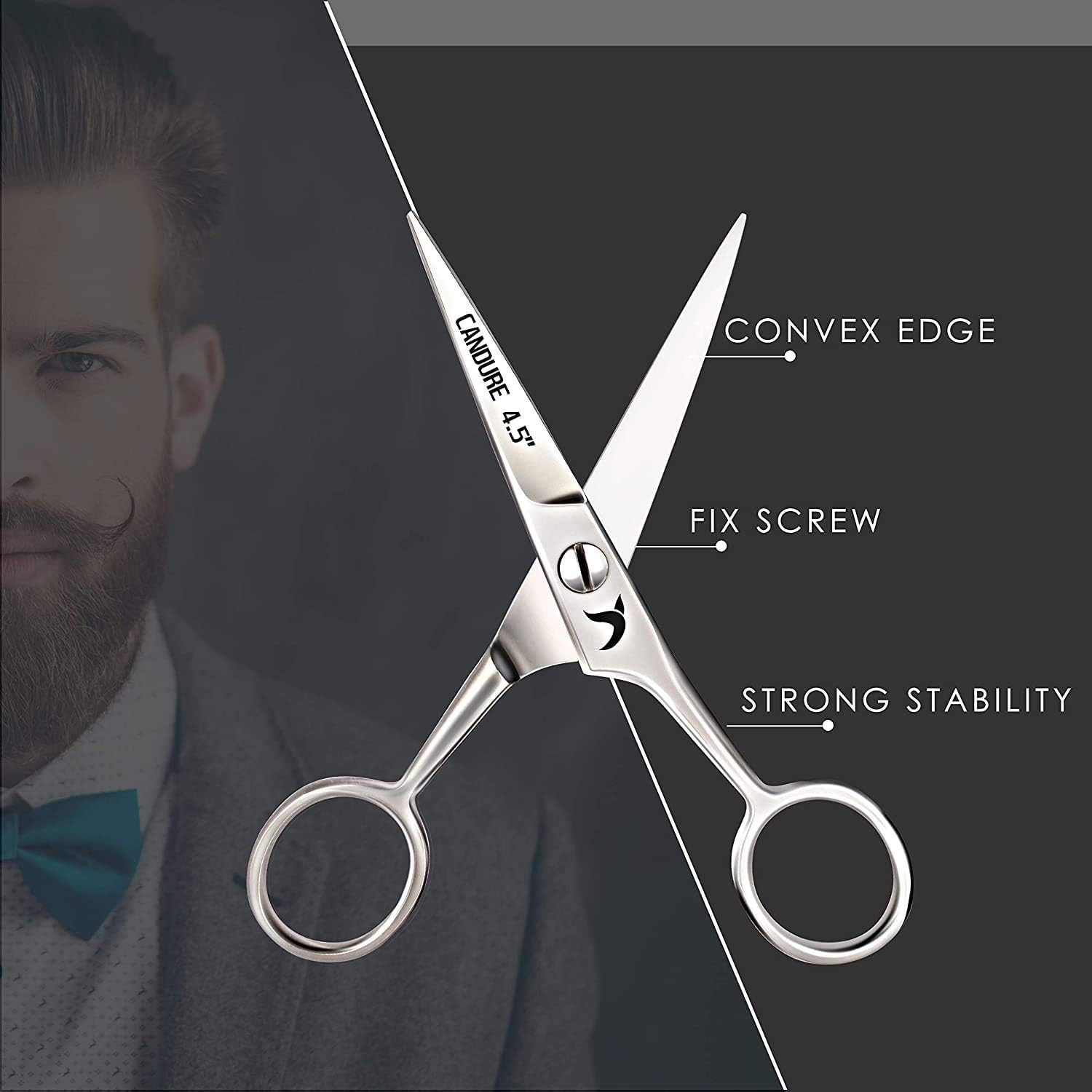 Thumbnail 6 de Candure Mustache Scissors 4.5