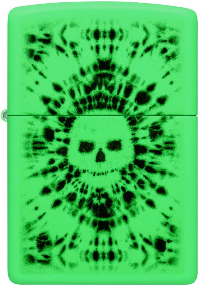 Detalle de Zippo Glowing Skull Design Glow in The Dark Pocket Lighter