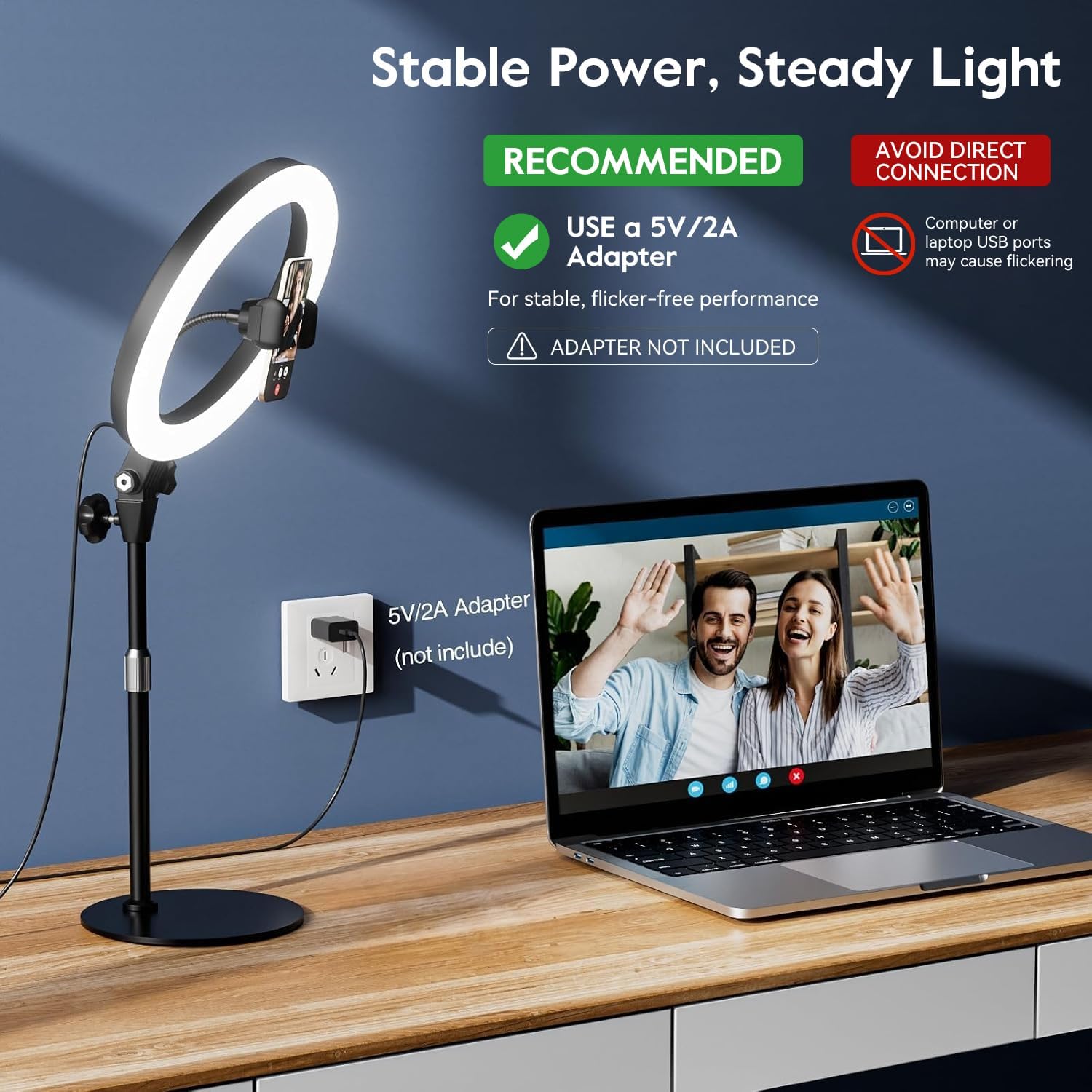 Thumbnail 5 de 10.5" Ring Light for Desktop