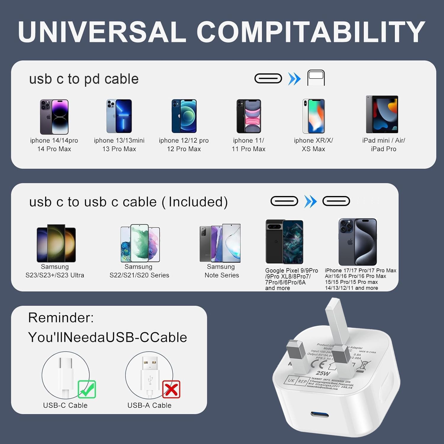Thumbnail 6 de Apple iPad USB‑C to Lightning fast charger 20W