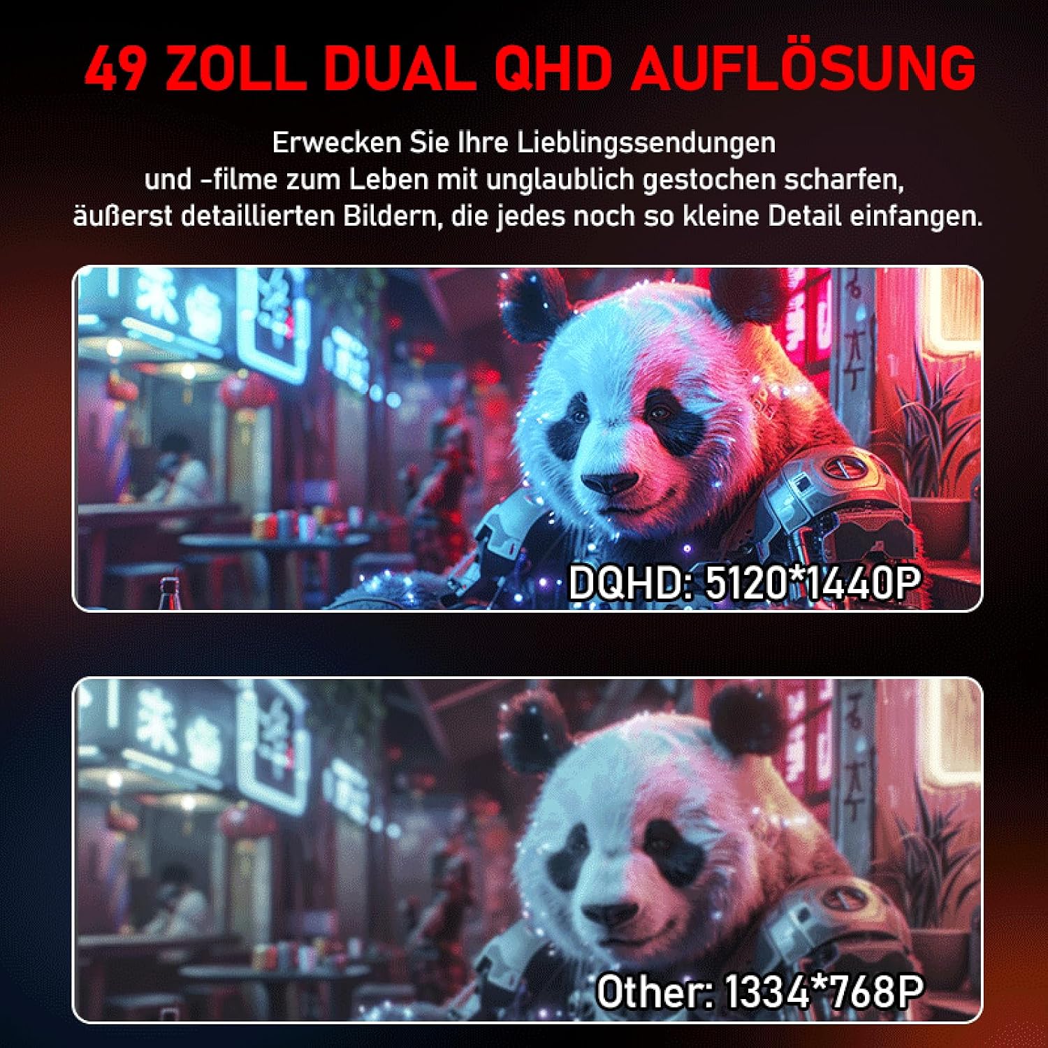 Thumbnail 2 de Gawfolk 49 Zoll Curved Gaming Monitor