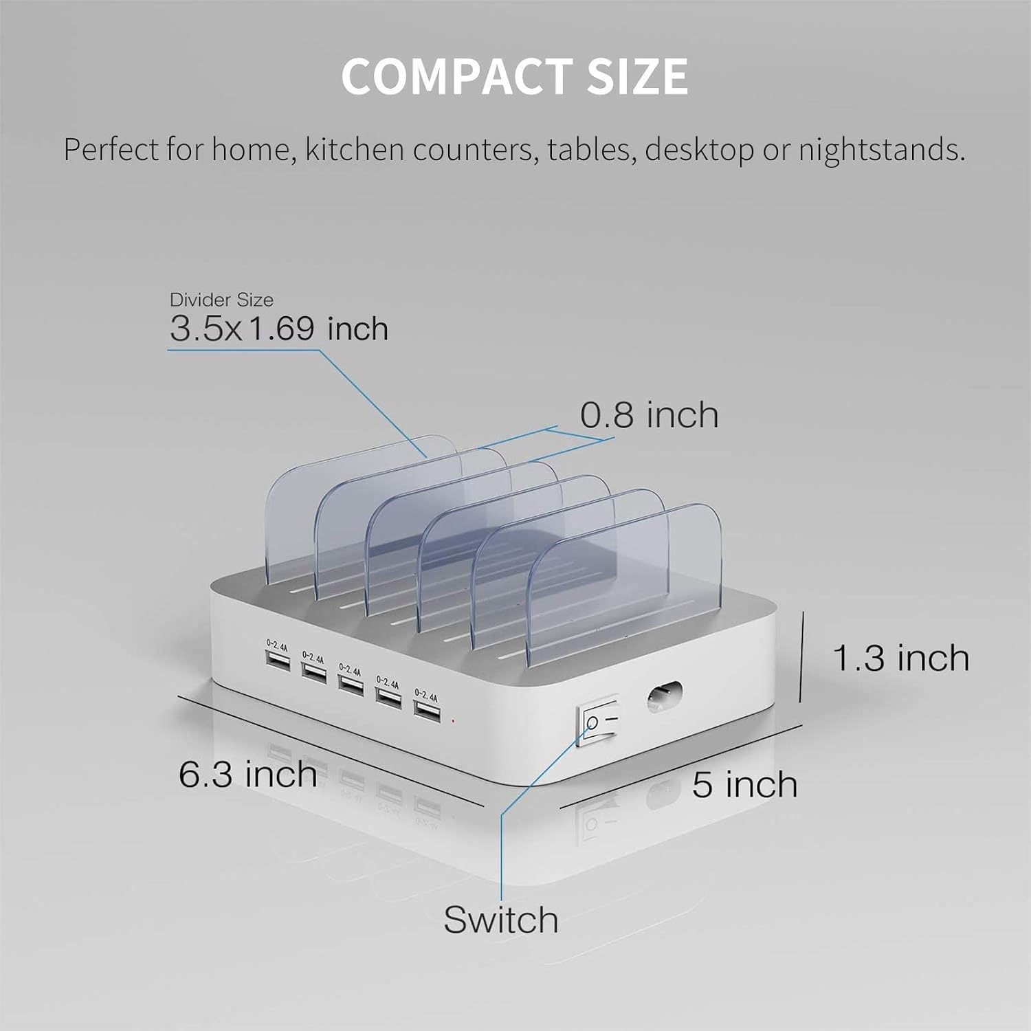 Thumbnail 5 de MSTJRY Charging Station 5-Port USB-A Dock