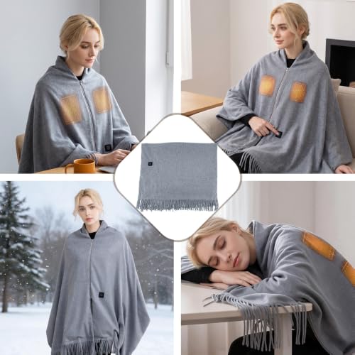 Thumbnail 6 de JYQOQH USB Heated Blanket with Zipper, 200 x 70cm, 8 Heating Zones