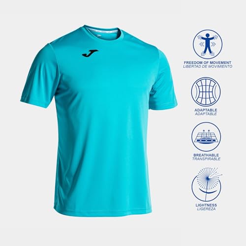 Detalle 2 de Joma T-Shirt Sportiva da Uomo 6XS‑3XL: leggera, traspirante e comoda per corsa e fitness