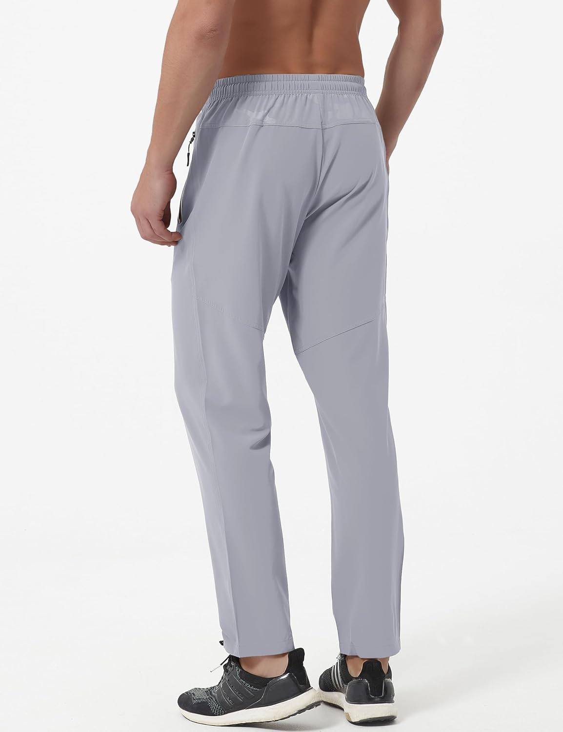 Thumbnail 1 de EKLENTSON Men's Lightweight Outdoor Trousers: Quick-Dry Stretch Joggers with Zip Pockets