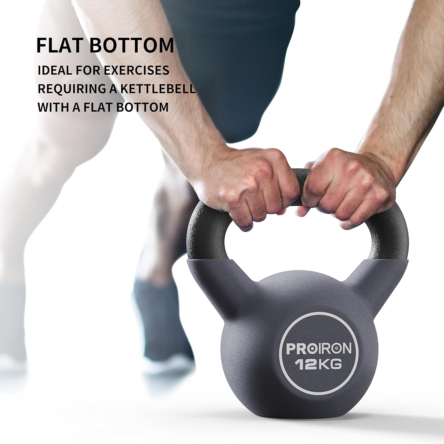 Detalle de PROIRON Cast Iron / Neoprene Coated Kettlebell (4kg–24kg) for Home Gym