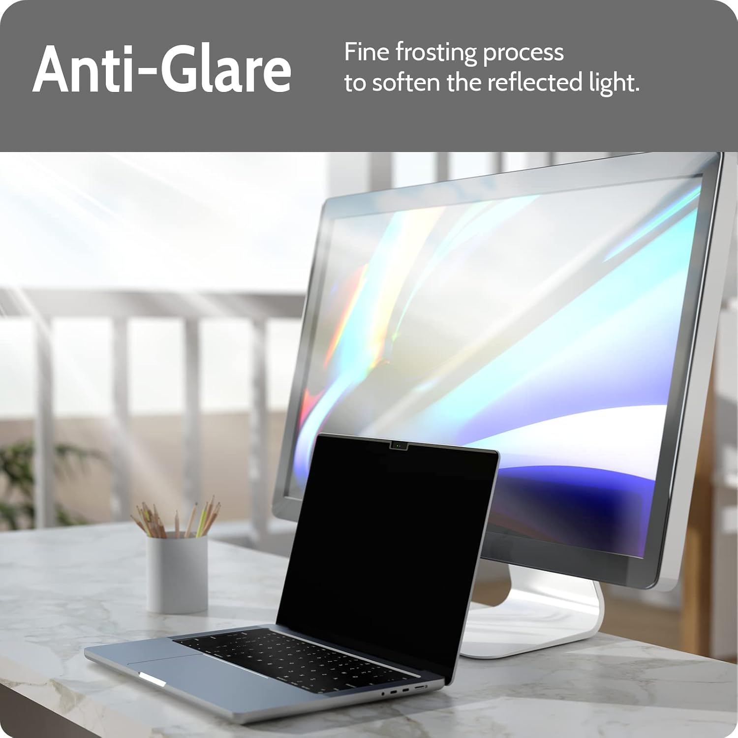 Detalle de Peslv Privacy Screen MacBook Pro 16 Inch 2021, Magnetic Matte Filter