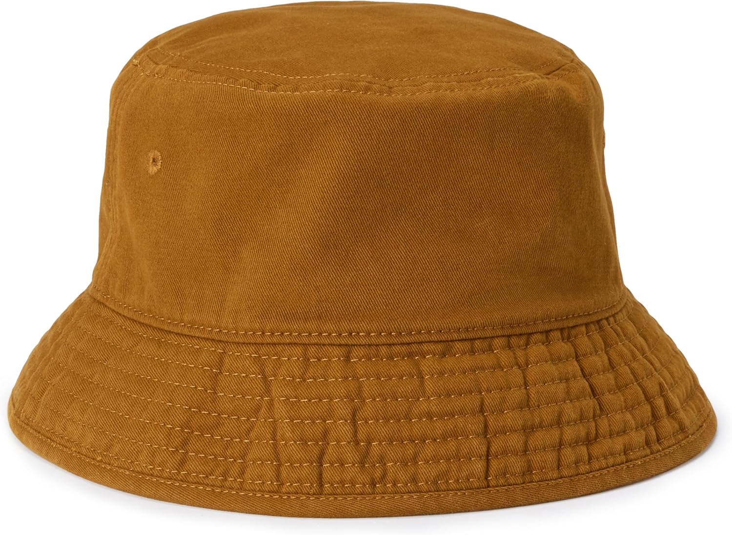 Detalle de Amazon Essentials AE Washed Cotton Bucket Hat for Men (Cotton Canvas, Breathable Eyelets)