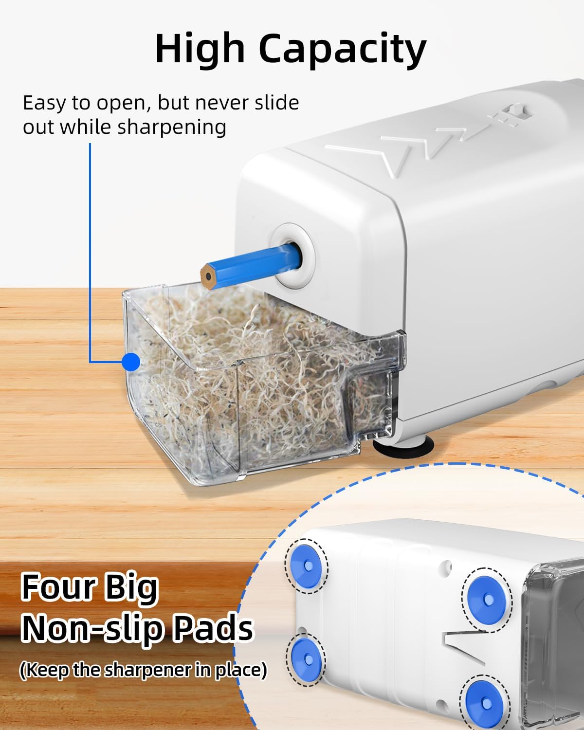 Thumbnail 5 de ZMOL Electric Pencil Sharpener: Heavy‑Duty, 3 Sharpening Settings and Auto Stop