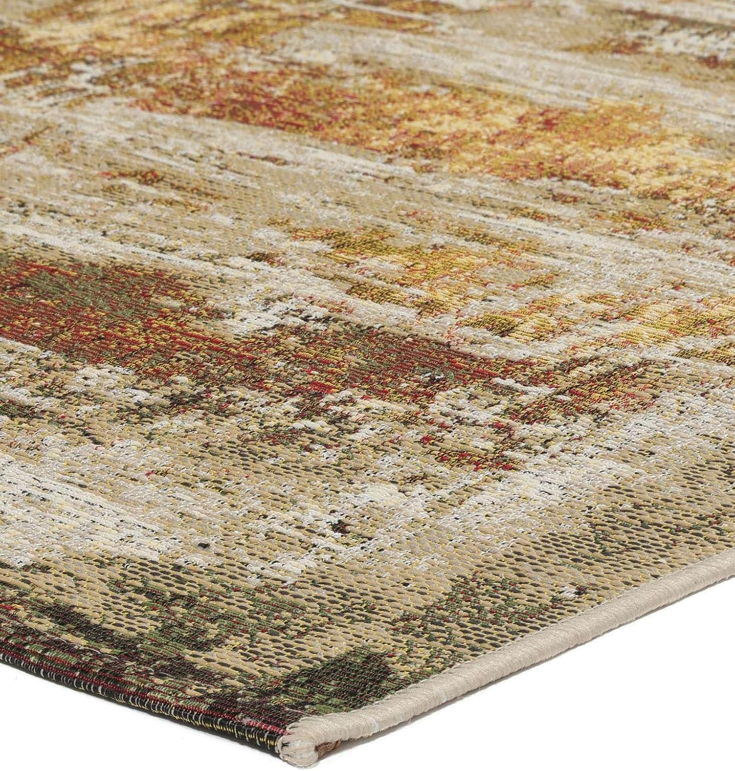 Detalle de RugVista Gillian – dywan wewnętrzny i zewnętrzny 140 × 200 cm, niski, odporny na UV