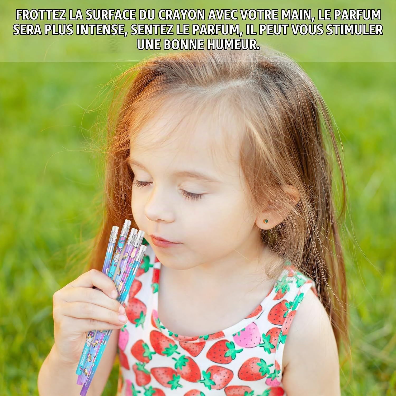 Thumbnail 4 de Vicloon Scented Pencils geurpotloden, 32 HB-potloden met gum en fruitgeur