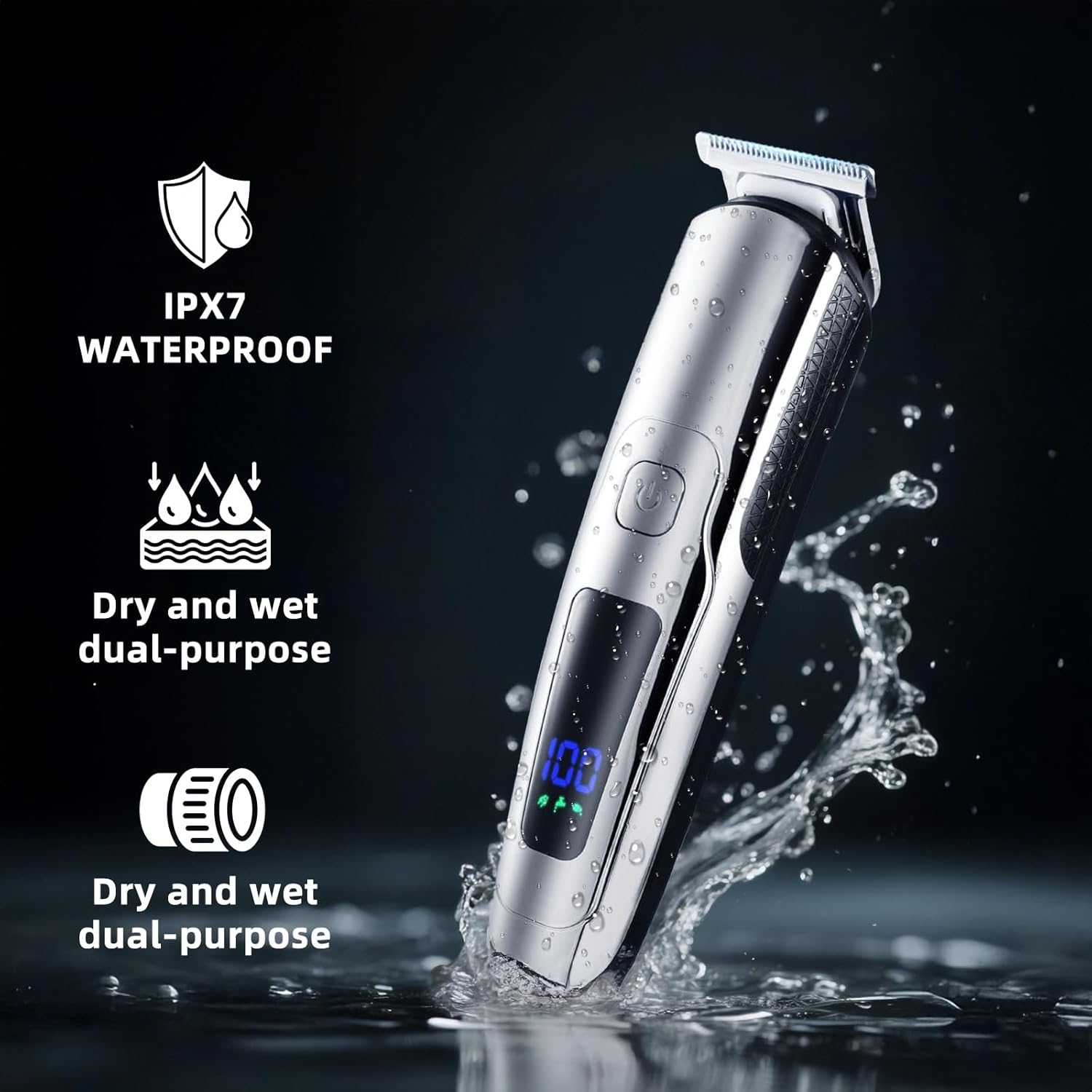 Detalle de Beard Trimmer for Men with 20 Length Settings — Waterproof, All-in-One Grooming Kit