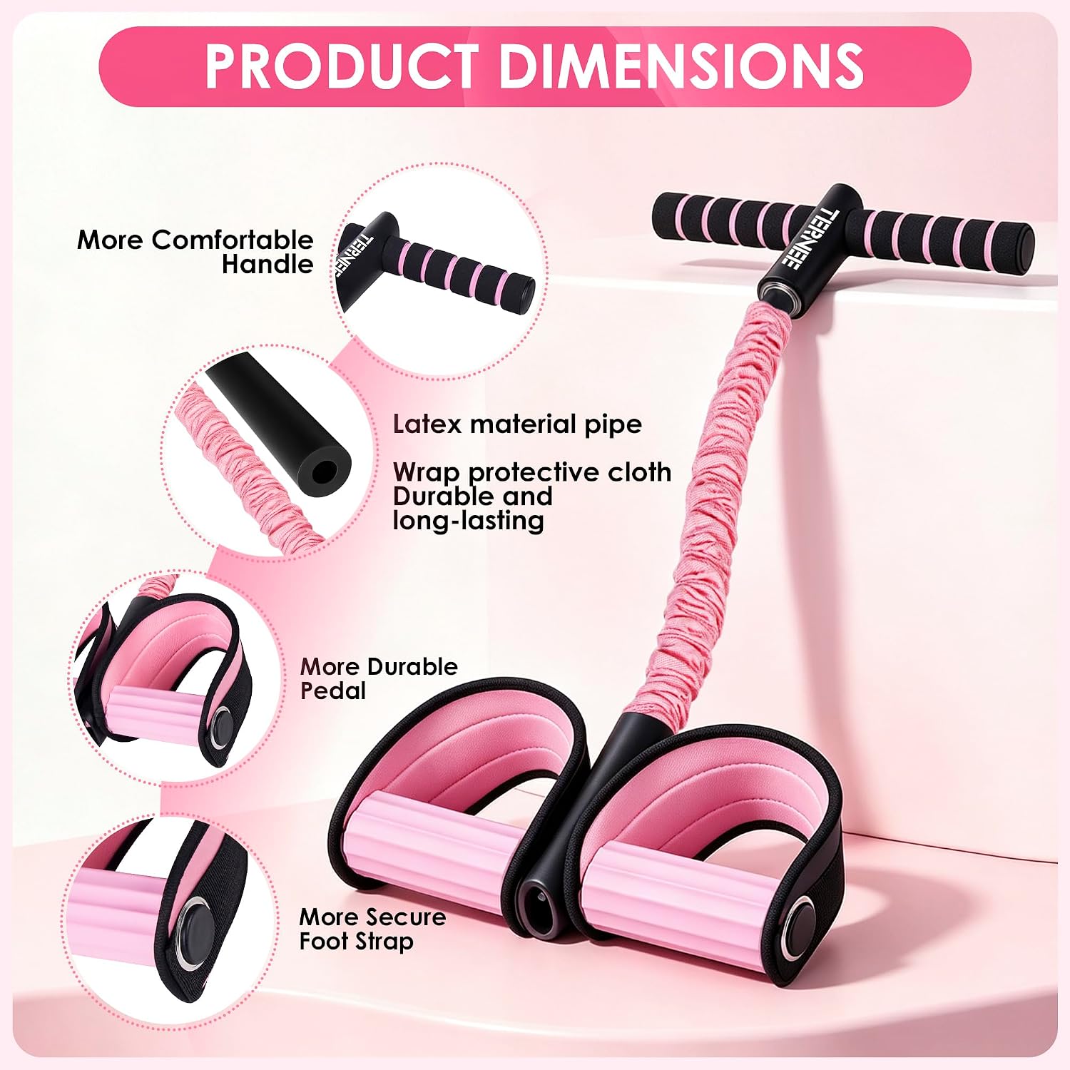 Detalle de Pedal Resistance Bands, Latex