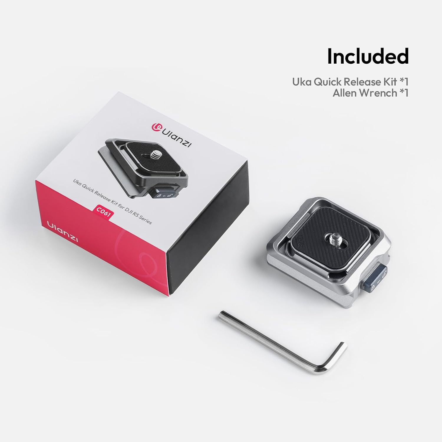 Thumbnail 6 de ULANZI C061 Plateau de fixation rapide pour stabilisateurs DJI (RS2/RS3/RS3 Pro/RS4/RS4 Pro/RS 4 Mini) – charge max 6 kg