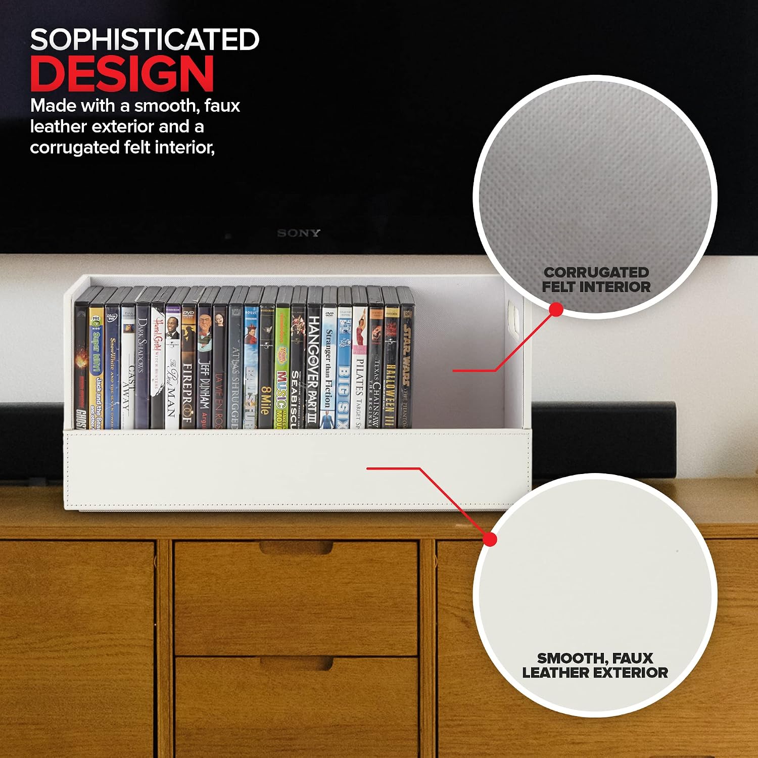 Thumbnail 4 de Stock Your Home DVD Storage Box