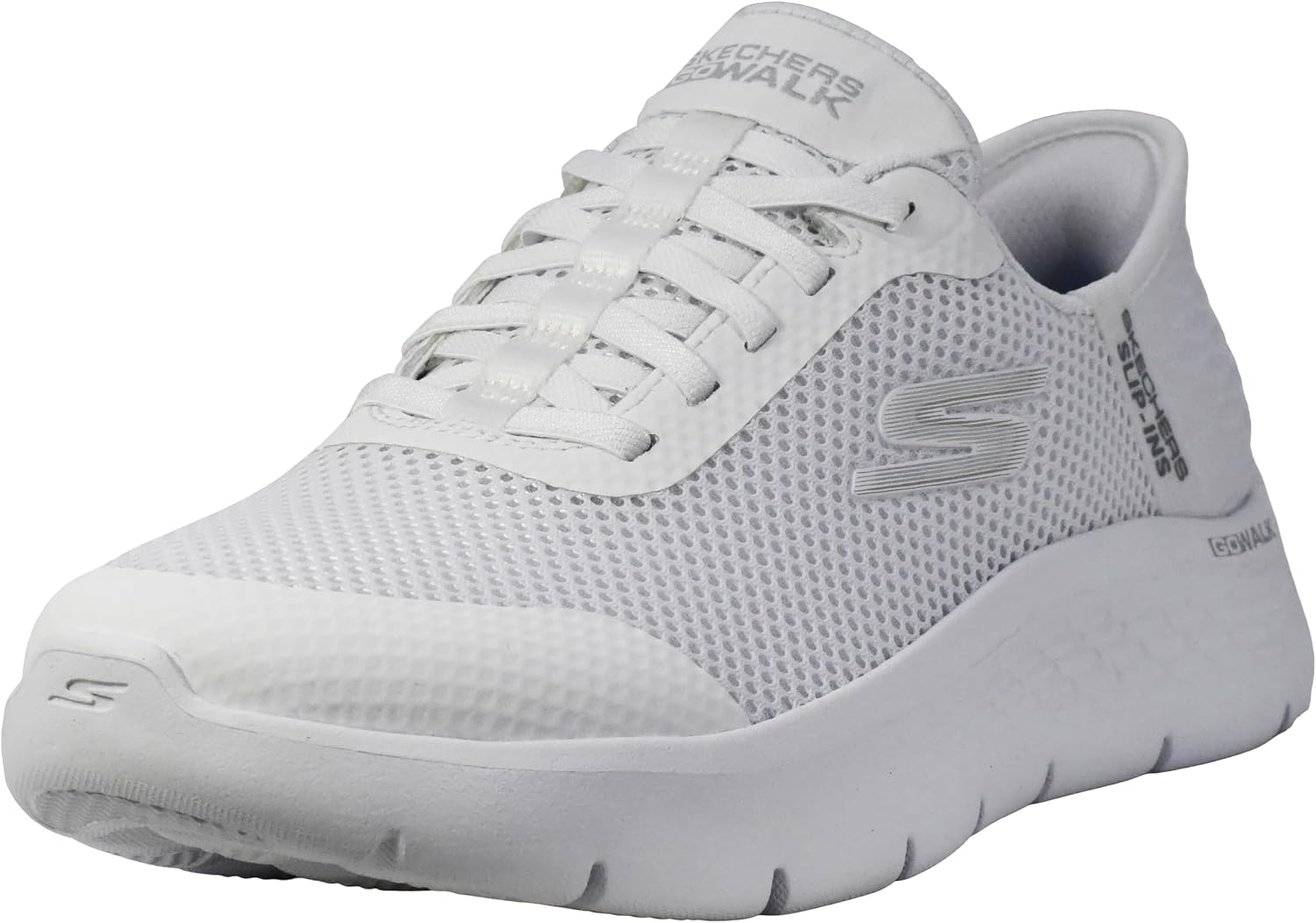 Detalle 2 de Skechers Go Walk Flex Grand Entry Slip-On da Donna, Finiture in Tessuto Nero, 38 EU