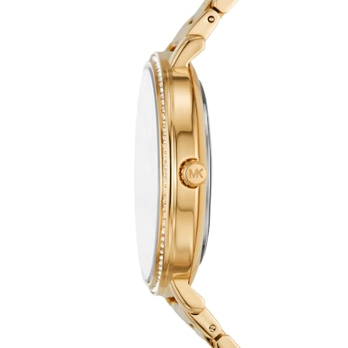 Detalle de Michael Kors Pyper Watch for Women: 38mm Gold Tone, Quartz Three-Hand