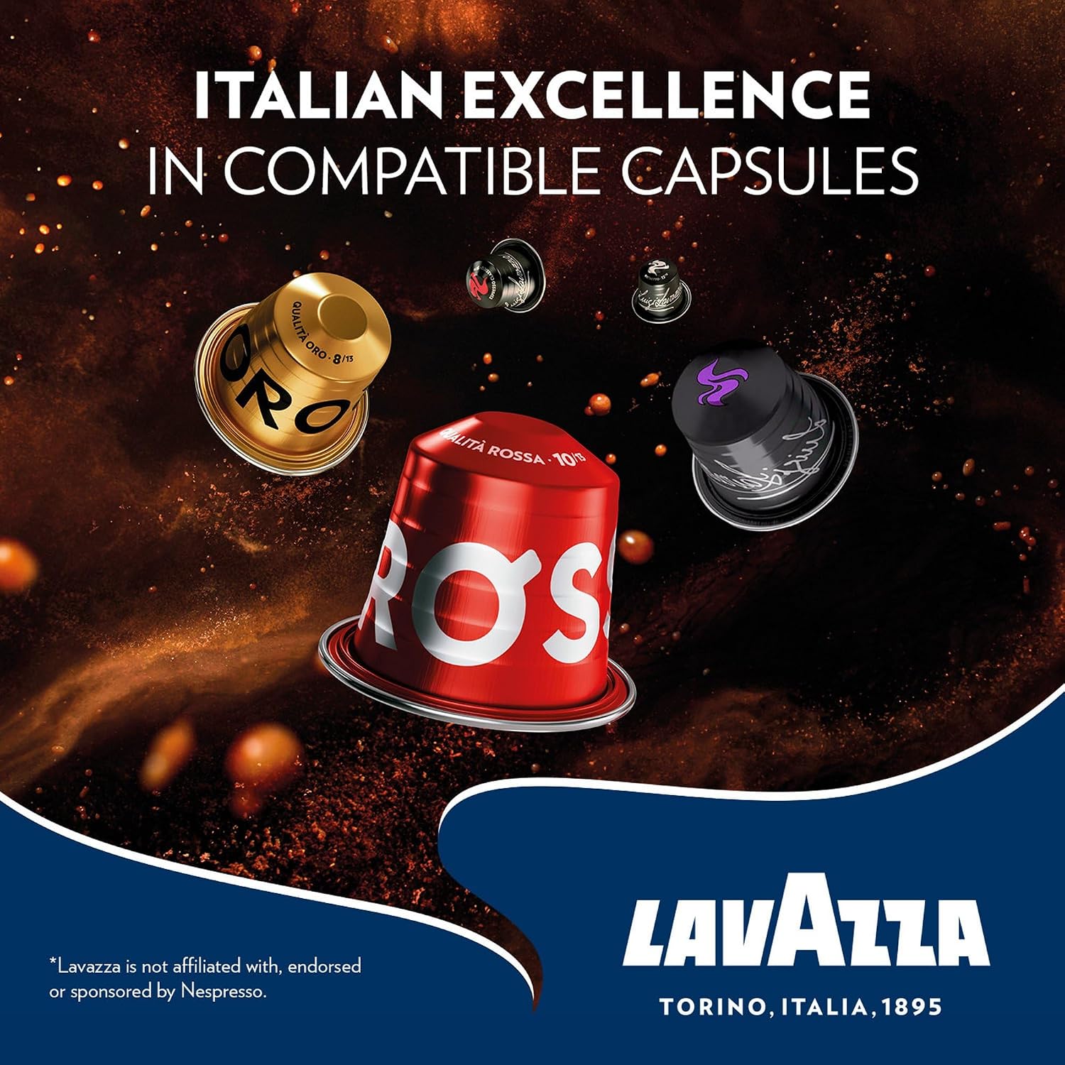Thumbnail 1 de Lavazza Qualità Oro – 100 Capsule in Alluminio, Arabica, Note Fruttate e Floreali, Intensità 8/13