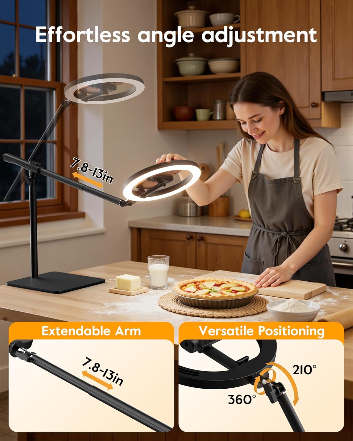 Thumbnail 2 de LUXSURE Ring Light for Desk with Stand