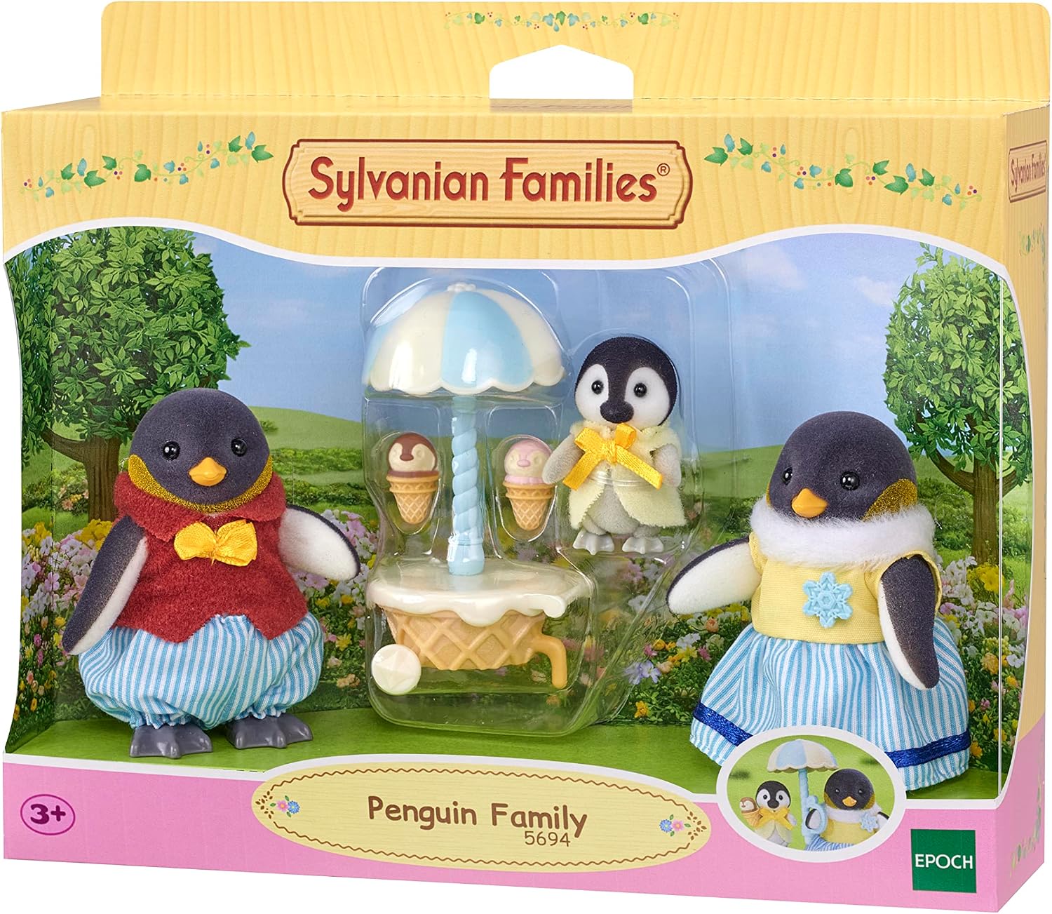 Detalle 2 de Sylvanian Families 5694 Famiglia Pinguino