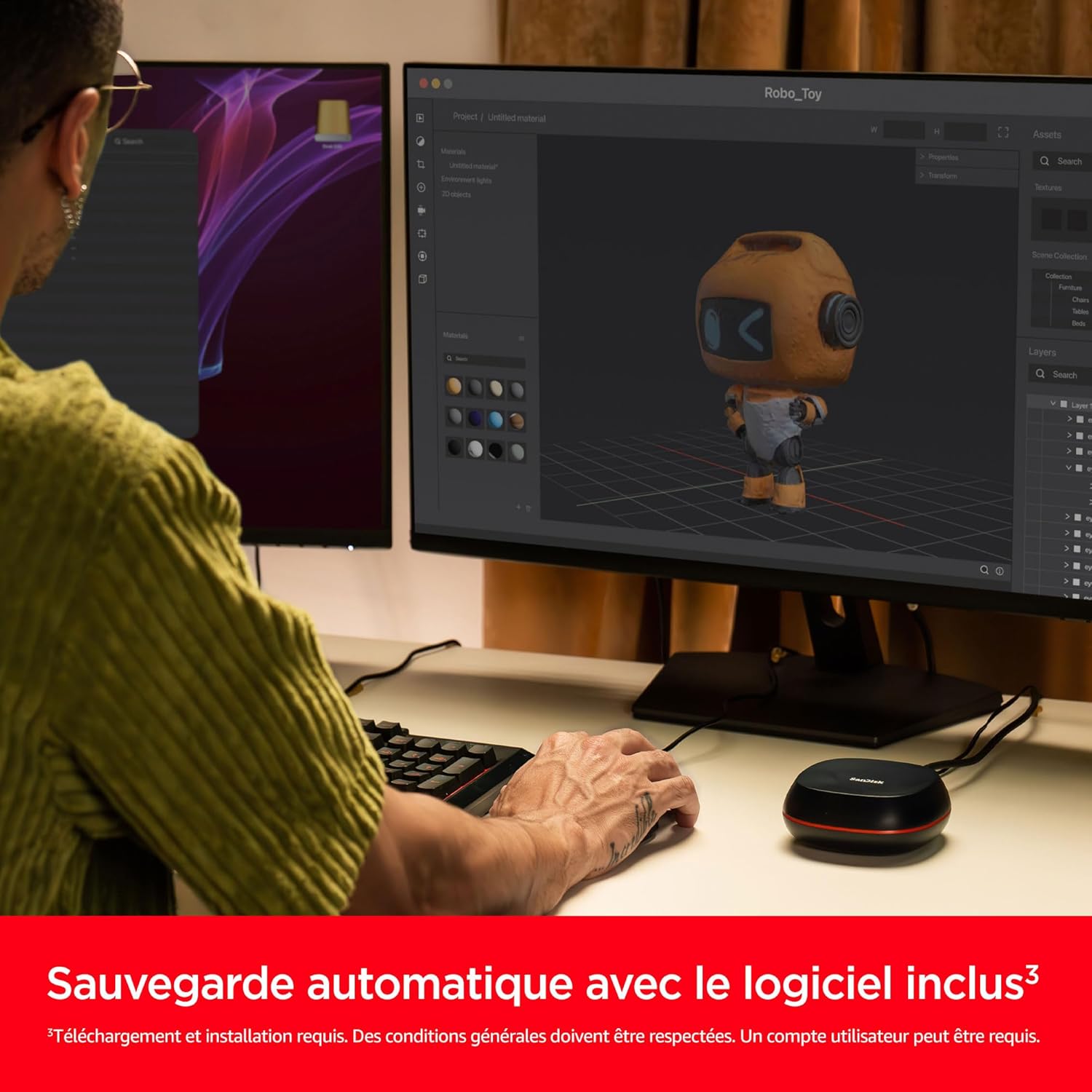 Thumbnail 5 de SanDisk Desk Drive SSD externe 8 To (USB Type-C) jusqu’à 1 000 Mo/s en lecture