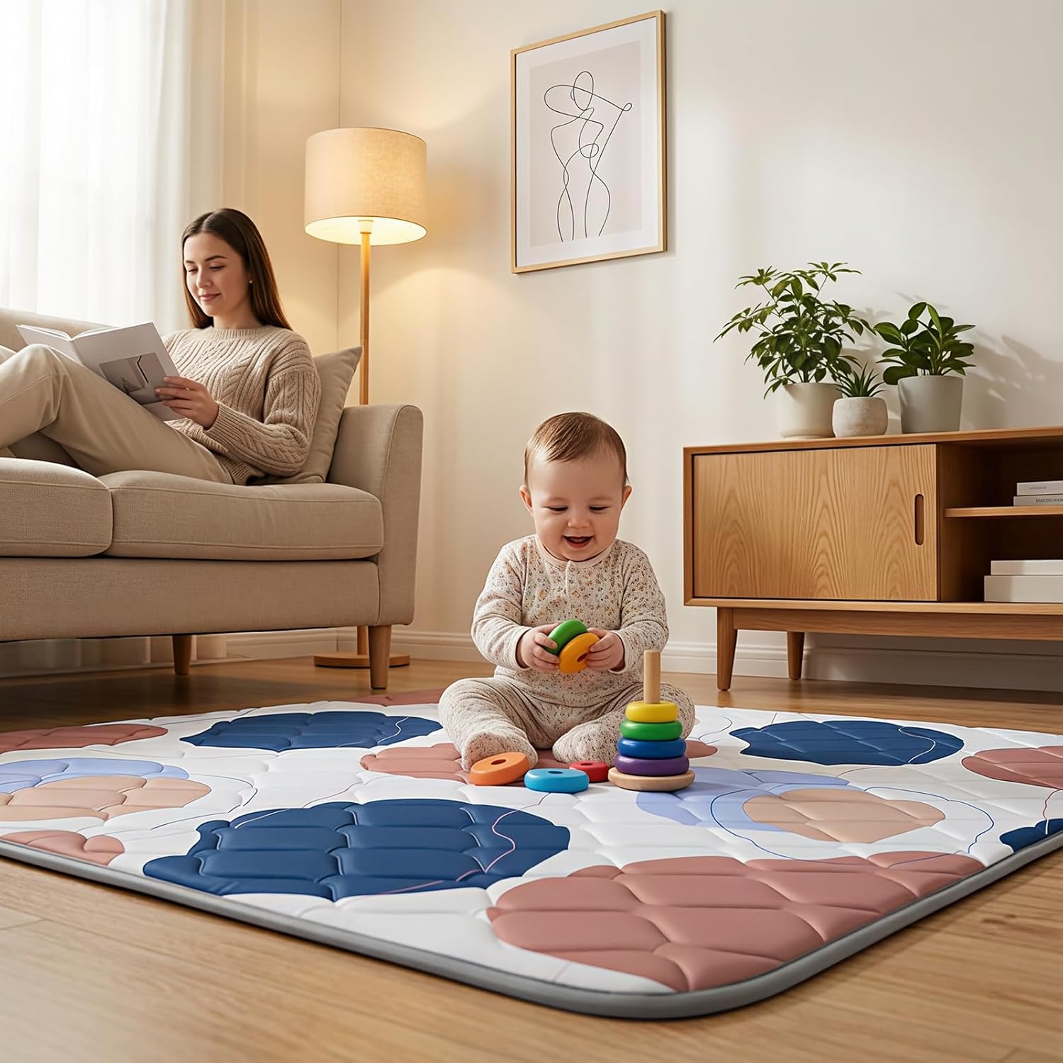Thumbnail 5 de UBRAVOO Baby Play Mat 71 x 59 inches