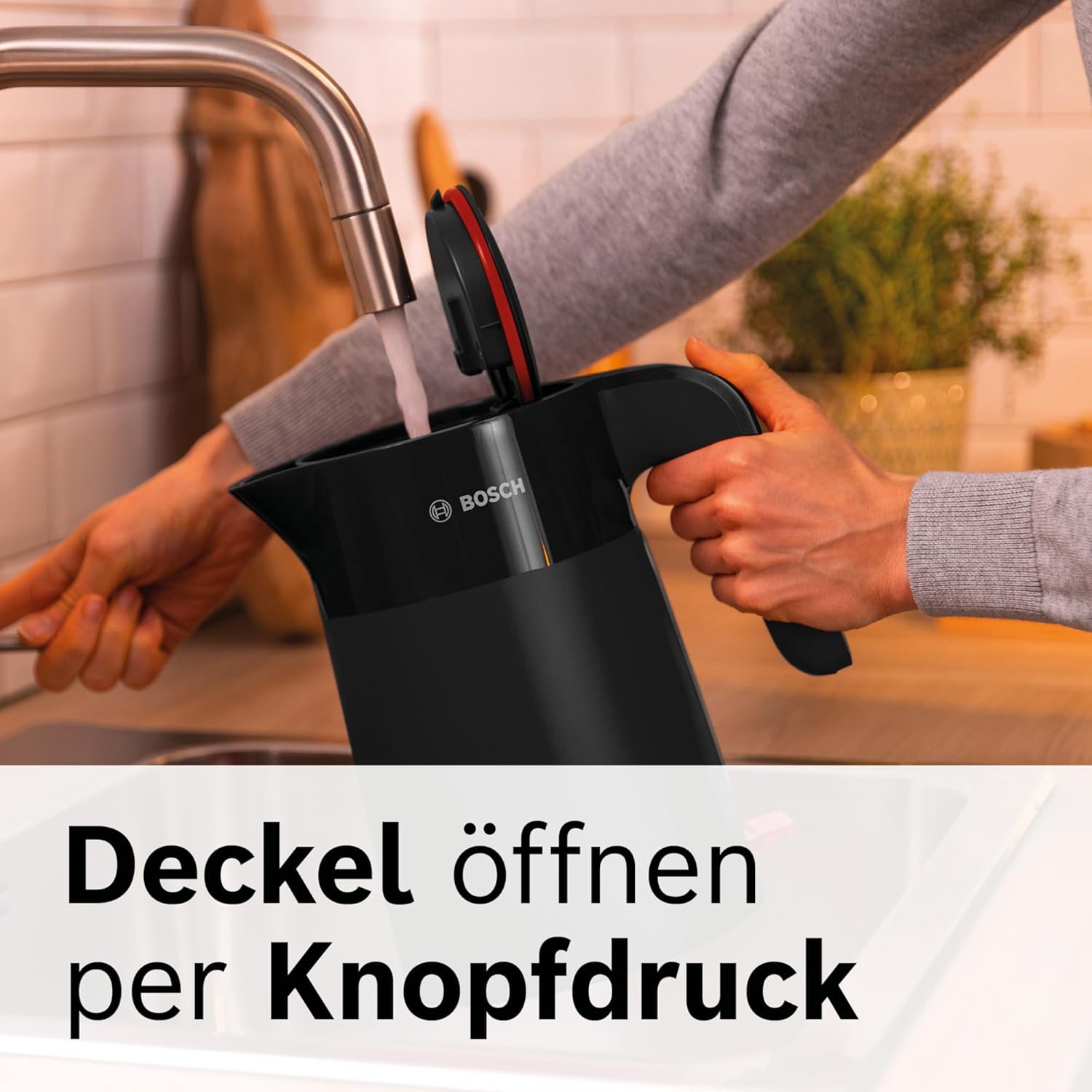 Thumbnail 6 de Bosch MyMoment TWK2M163 kabelloser Wasserkocher – 1,7 L, 2400 W, matt Schwarz