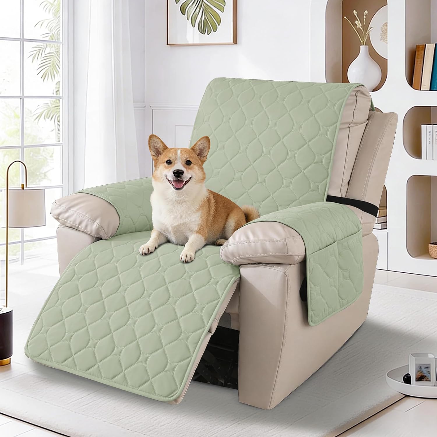 Detalle 2 de Ystyle Housse Fauteuil Relax 100% Étanche Vert menthe