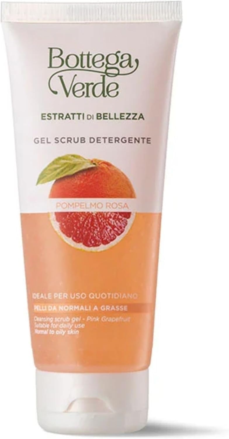 Detalle de Bottega Verde Estratti di Bellezza Gel Scrub Detergente con Pompelmo Rosa, 100 ml