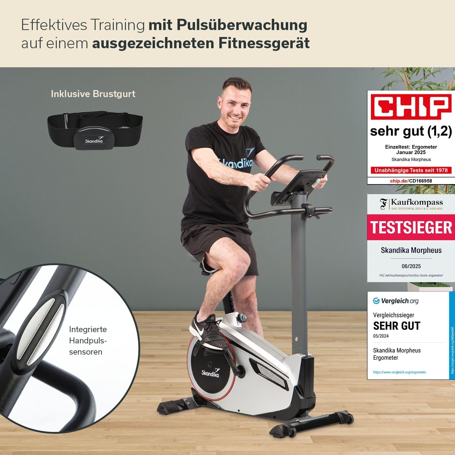 Detalle 2 de Skandika Morpheus Ergometer 12 kg