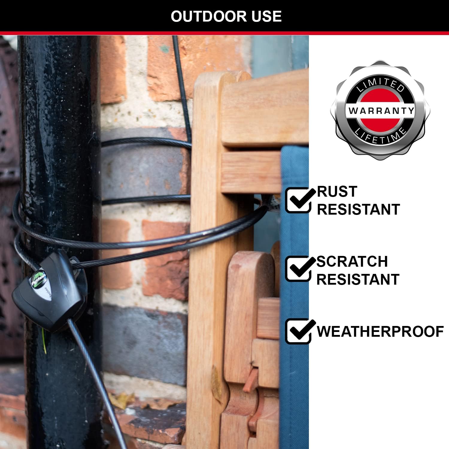 Thumbnail 2 de Master Lock 8417EURDPRO Cavo Regolabile Antifurto da 30 cm a 1.8 m – Sicurezza flessibile per bici, attrezzature e mobili
